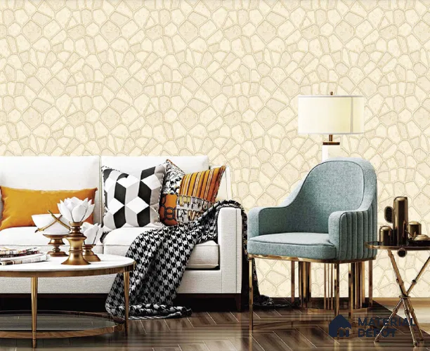 217009 | 10 Meter x 21 Inches Patterned Look Wallpaper - 57.37 Sq. Ft. | Minimum 15% wastage during installation