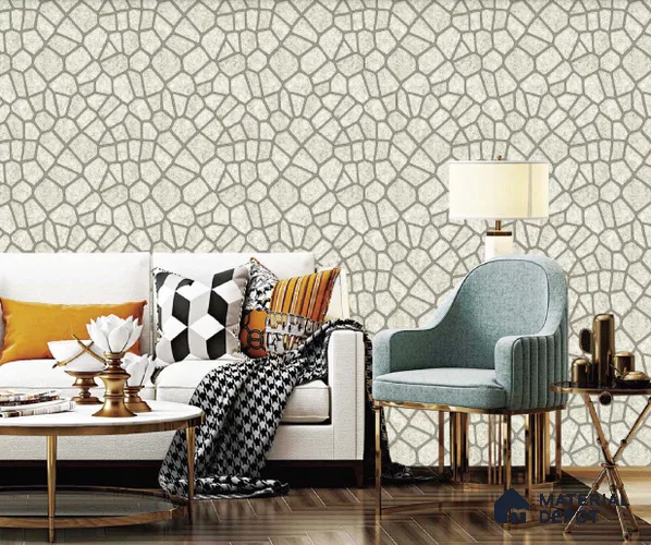 217010 | 10 Meter x 21 Inches Patterned Look Wallpaper - 57.37 Sq. Ft. | Minimum 15% wastage during installation