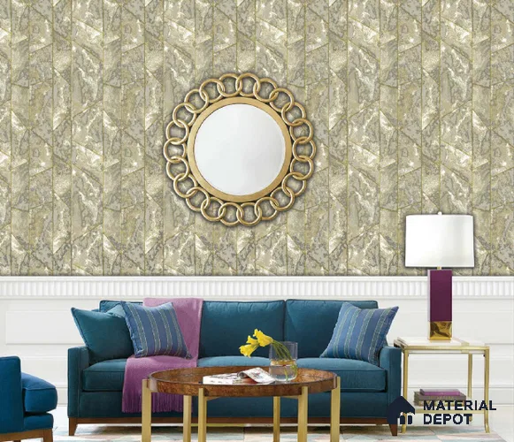 217015 | 10 Meter x 21 Inches Patterned Look Wallpaper - 57.37 Sq. Ft. | Minimum 15% wastage during installation