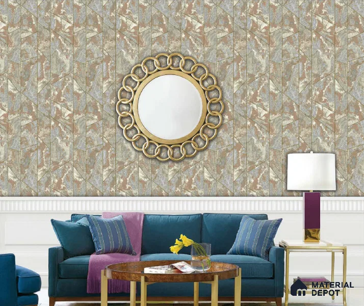 217016 | 10 Meter x 21 Inches Patterned Look Wallpaper - 57.37 Sq. Ft. | Minimum 15% wastage during installation