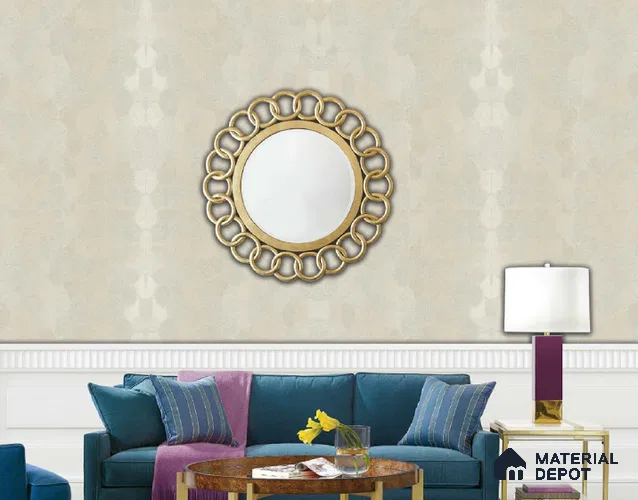 217036 | 10 Meter x 21 Inches Patterned Look Wallpaper - 57.37 Sq. Ft. | Minimum 15% wastage during installation