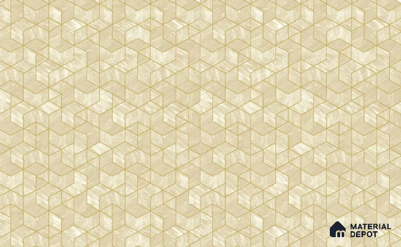 217045 | 10 Meter x 21 Inches Geometric Look Wallpaper - 57.37 Sq. Ft. | Minimum 15% wastage during installation
