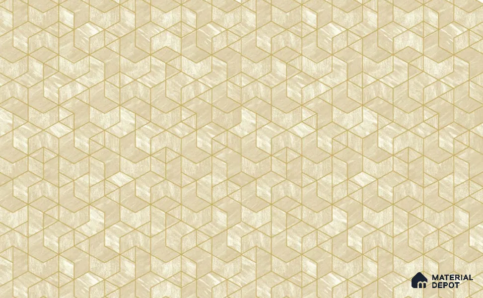 217045 | 10 Meter x 21 Inches Geometric Look Wallpaper - 57.37 Sq. Ft. | Minimum 15% wastage during installation