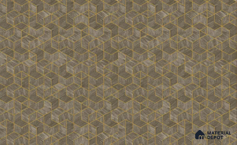 217046 | 10 Meter x 21 Inches Geometric Look Wallpaper - 57.37 Sq. Ft. | Minimum 15% wastage during installation