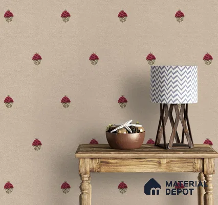 Rani, Indian Floral Pattern Wallpaper 6 Meter x 19.68 Inches Soft Feel Wallpaper