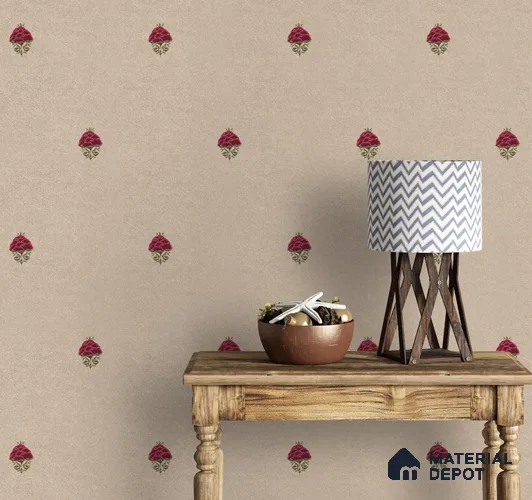 Rani, Indian Floral Pattern Wallpaper 6 Meter x 19.68 Inches Soft Feel Wallpaper