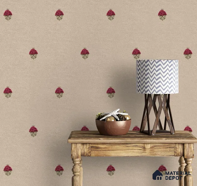 Rani, Indian Floral Pattern Wallpaper 6 Meter x 19.68 Inches Soft Feel Wallpaper