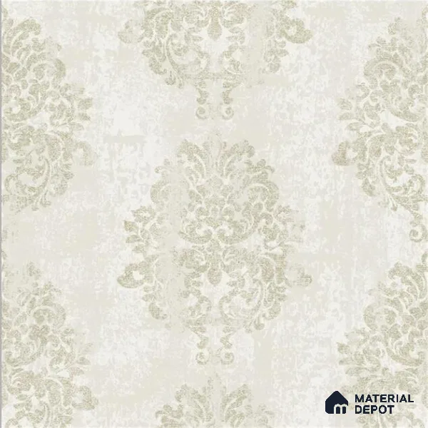 2005 | 10 Meter x 21 Inches Damask Look Wallpaper - 57.41 Sq. Ft. | Minimum 15% wastage during installation
