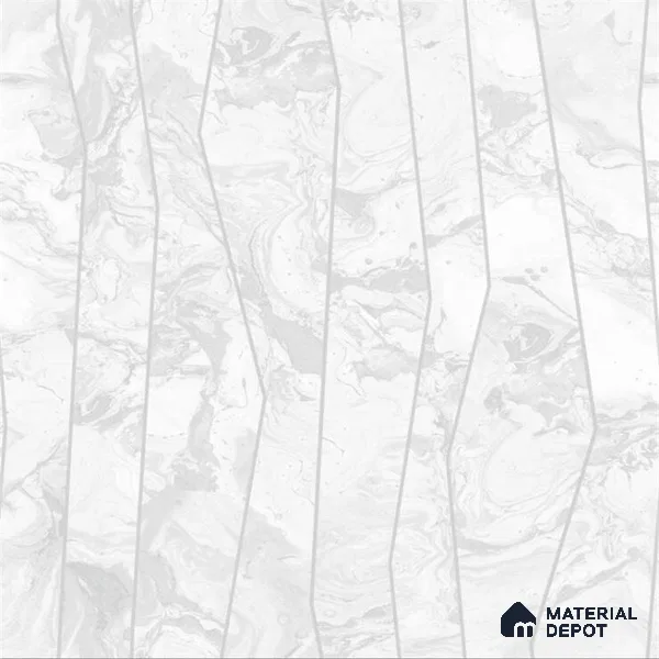 2043 | White Folded Pleats Non Woven Textured Wallpaper - 10 Meter x 21 Inches, 57.41 Sq. Ft. (Min. 15% Wastage)