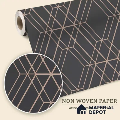 6004 | 10 Meter x 21 Inches Geometric Look Wallpaper - 57.41 Sq. Ft. | Minimum 15% wastage during installation