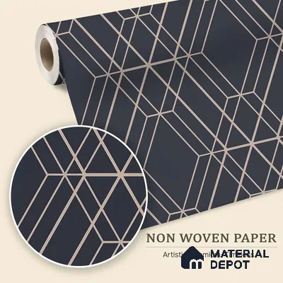 6005 | 10 Meter x 21 Inches Geometric Look Wallpaper - 57.41 Sq. Ft. | Minimum 15% wastage during installation