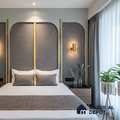 6006 | 10 Meter x 21 Inches Geometric Look Wallpaper - 57.41 Sq. Ft. | Minimum 15% wastage during installation