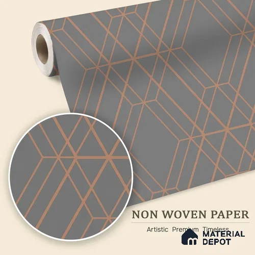 6006 | 10 Meter x 21 Inches Geometric Look Wallpaper - 57.41 Sq. Ft. | Minimum 15% wastage during installation