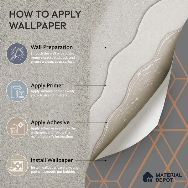 6006 | 10 Meter x 21 Inches Geometric Look Wallpaper - 57.41 Sq. Ft. | Minimum 15% wastage during installation