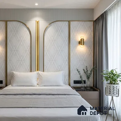 6007 | 10 Meter x 21 Inches Geometric Look Wallpaper - 57.41 Sq. Ft. | Minimum 15% wastage during installation