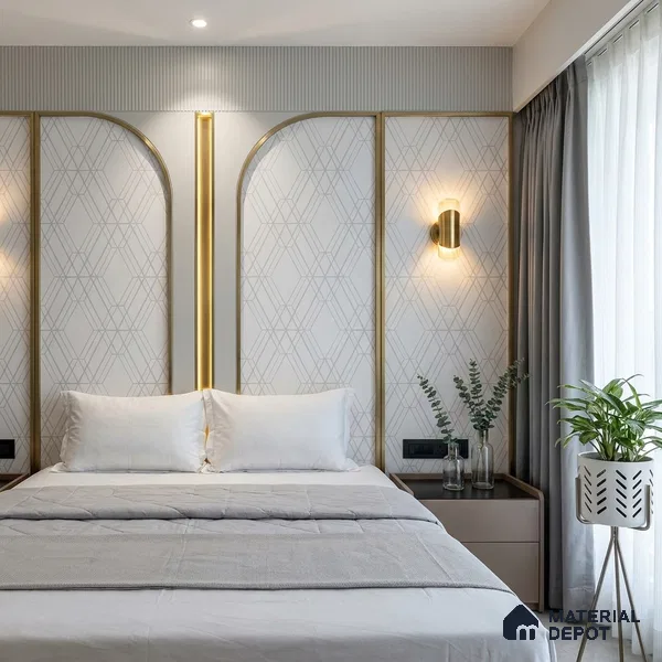 6007 | 10 Meter x 21 Inches Geometric Look Wallpaper - 57.41 Sq. Ft. | Minimum 15% wastage during installation