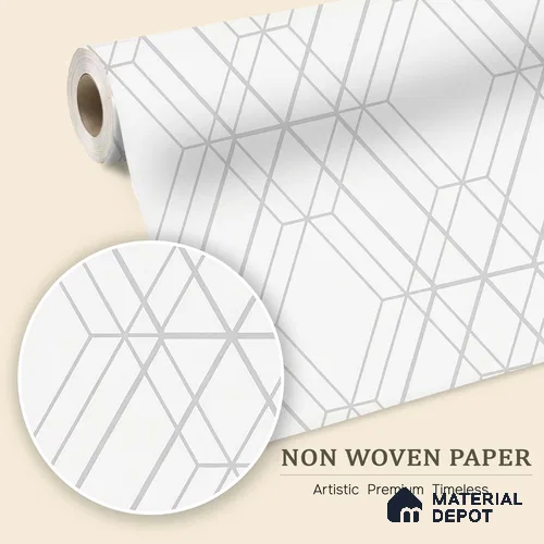 6007 | 10 Meter x 21 Inches Geometric Look Wallpaper - 57.41 Sq. Ft. | Minimum 15% wastage during installation