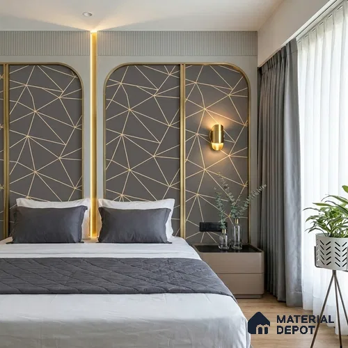 6008 | 10 Meter x 21 Inches Geometric Look Wallpaper - 57.41 Sq. Ft. | Minimum 15% wastage during installation