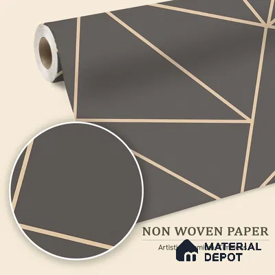 6008 | 10 Meter x 21 Inches Geometric Look Wallpaper - 57.41 Sq. Ft. | Minimum 15% wastage during installation