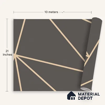 6008 | 10 Meter x 21 Inches Geometric Look Wallpaper - 57.41 Sq. Ft. | Minimum 15% wastage during installation