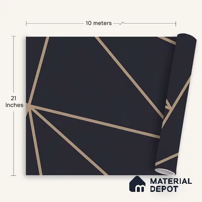 6009 | 10 Meter x 21 Inches Geometric Look Wallpaper - 57.41 Sq. Ft. | Minimum 15% wastage during installation