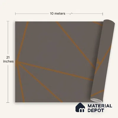 6010 | 10 Meter x 21 Inches Geometric Look Wallpaper - 57.41 Sq. Ft. | Minimum 15% wastage during installation