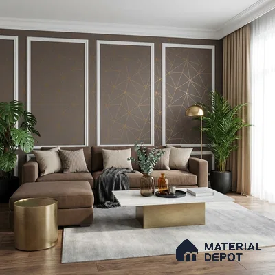 6010 | 10 Meter x 21 Inches Geometric Look Wallpaper - 57.41 Sq. Ft. | Minimum 15% wastage during installation