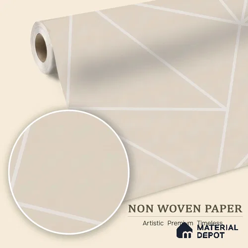 6011 | 10 Meter x 21 Inches Geometric Look Wallpaper - 57.41 Sq. Ft. | Minimum 15% wastage during installation