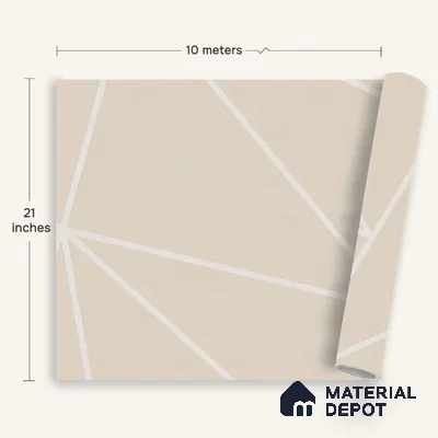 6011 | 10 Meter x 21 Inches Geometric Look Wallpaper - 57.41 Sq. Ft. | Minimum 15% wastage during installation