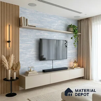 6015 | 10 Meter x 21 Inches Texture Look Wallpaper - 57.41 Sq. Ft. | Minimum 15% wastage during installation