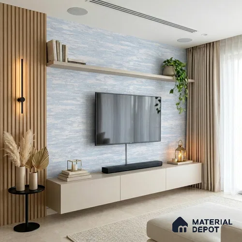 6015 | 10 Meter x 21 Inches Texture Look Wallpaper - 57.41 Sq. Ft. | Minimum 15% wastage during installation