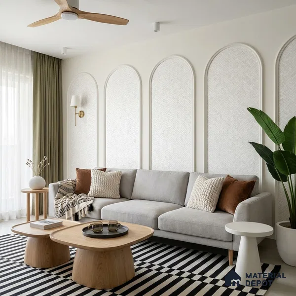 6016 | 10 Meter x 21 Inches Texture Look Wallpaper - 57.41 Sq. Ft. | Minimum 15% wastage during installation