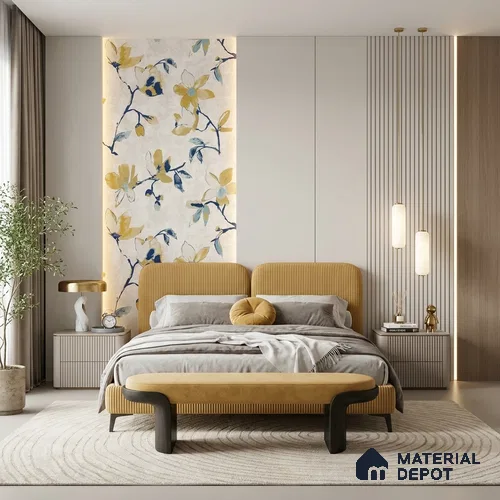 6019 | 10 Meter x 21 Inches Florals Look Wallpaper - 57.41 Sq. Ft. | Minimum 15% wastage during installation