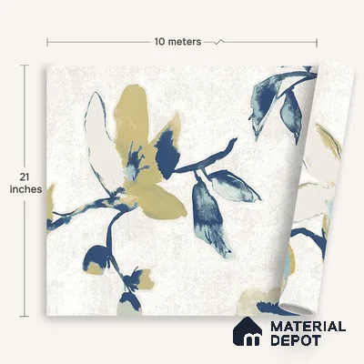 6019 | 10 Meter x 21 Inches Florals Look Wallpaper - 57.41 Sq. Ft. | Minimum 15% wastage during installation