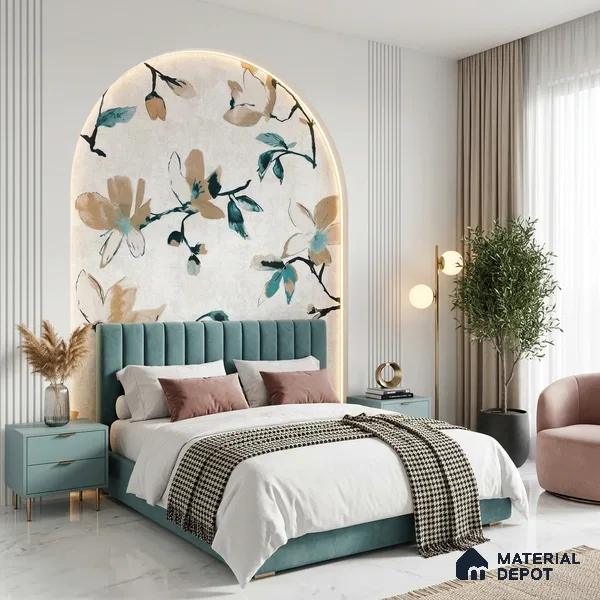 6020 | 10 Meter x 21 Inches Florals Look Wallpaper - 57.41 Sq. Ft. | Minimum 15% wastage during installation