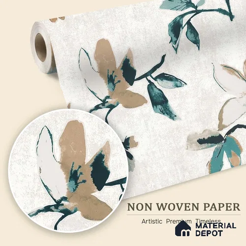 6020 | 10 Meter x 21 Inches Florals Look Wallpaper - 57.41 Sq. Ft. | Minimum 15% wastage during installation