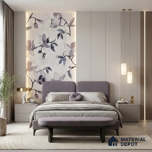 6021 | 10 Meter x 21 Inches Florals Look Wallpaper - 57.41 Sq. Ft. | Minimum 15% wastage during installation