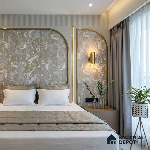 6024 | 10 Meter x 21 Inches Geometric Look Wallpaper - 57.41 Sq. Ft. | Minimum 15% wastage during installation