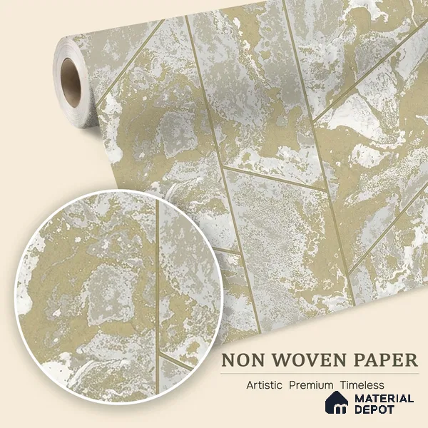 6024 | 10 Meter x 21 Inches Geometric Look Wallpaper - 57.41 Sq. Ft. | Minimum 15% wastage during installation