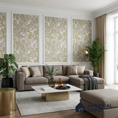 6024 | 10 Meter x 21 Inches Geometric Look Wallpaper - 57.41 Sq. Ft. | Minimum 15% wastage during installation