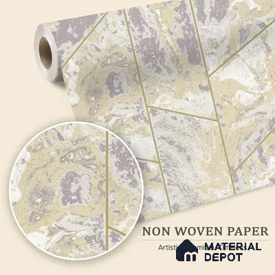 6025 | 10 Meter x 21 Inches Geometric Look Wallpaper - 57.41 Sq. Ft. | Minimum 15% wastage during installation