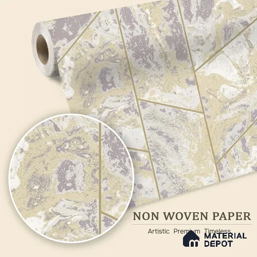 6025 | 10 Meter x 21 Inches Geometric Look Wallpaper - 57.41 Sq. Ft. | Minimum 15% wastage during installation