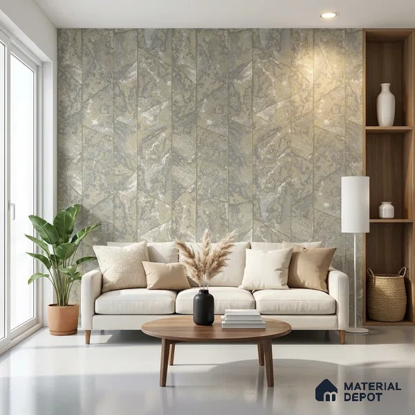 6026 | 10 Meter x 21 Inches Geometric Look Wallpaper - 57.41 Sq. Ft. | Minimum 15% wastage during installation