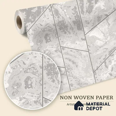 6027 | 10 Meter x 21 Inches Geometric Look Wallpaper - 57.41 Sq. Ft. | Minimum 15% wastage during installation