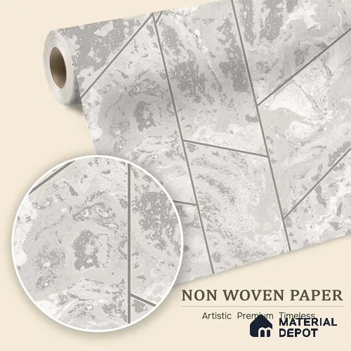 6027 | 10 Meter x 21 Inches Geometric Look Wallpaper - 57.41 Sq. Ft. | Minimum 15% wastage during installation