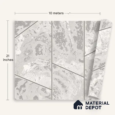 6027 | 10 Meter x 21 Inches Geometric Look Wallpaper - 57.41 Sq. Ft. | Minimum 15% wastage during installation