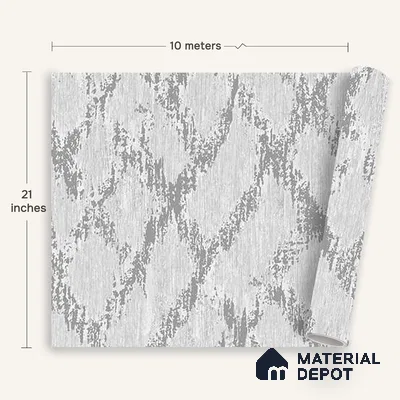 6030 | 10 Meter x 21 Inches Texture Look Wallpaper - 57.41 Sq. Ft. | Minimum 15% wastage during installation