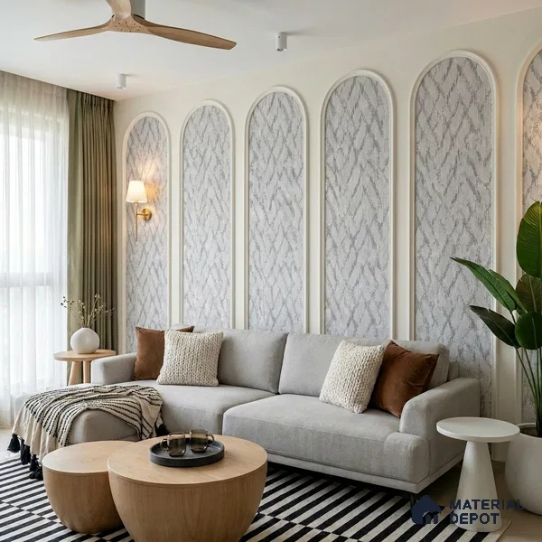 6030 | 10 Meter x 21 Inches Texture Look Wallpaper - 57.41 Sq. Ft. | Minimum 15% wastage during installation