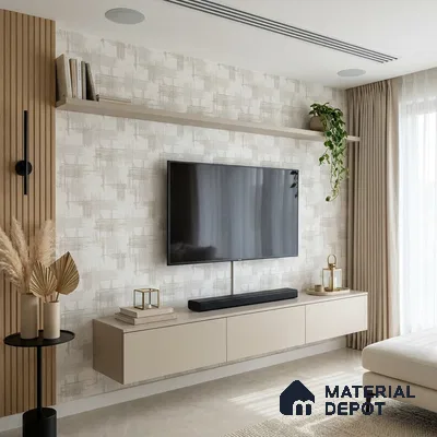 6031 | 10 Meter x 21 Inches Texture Look Wallpaper - 57.41 Sq. Ft. | Minimum 15% wastage during installation