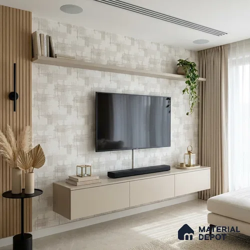 6031 | 10 Meter x 21 Inches Texture Look Wallpaper - 57.41 Sq. Ft. | Minimum 15% wastage during installation